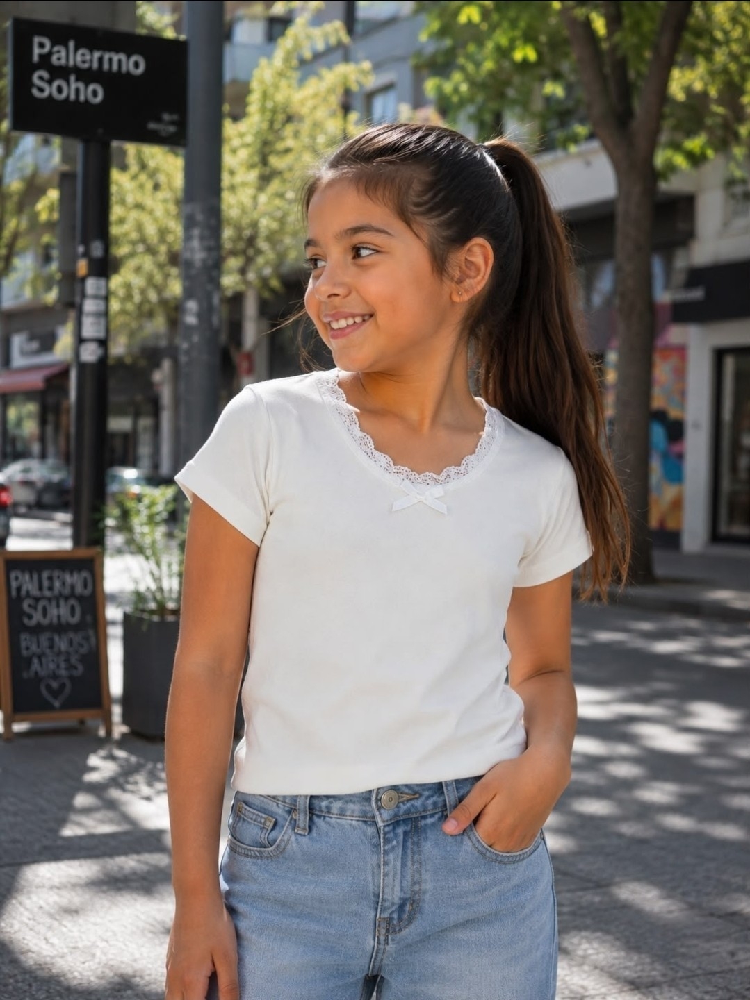 Remera Valentina para Nena. - Imagen 2