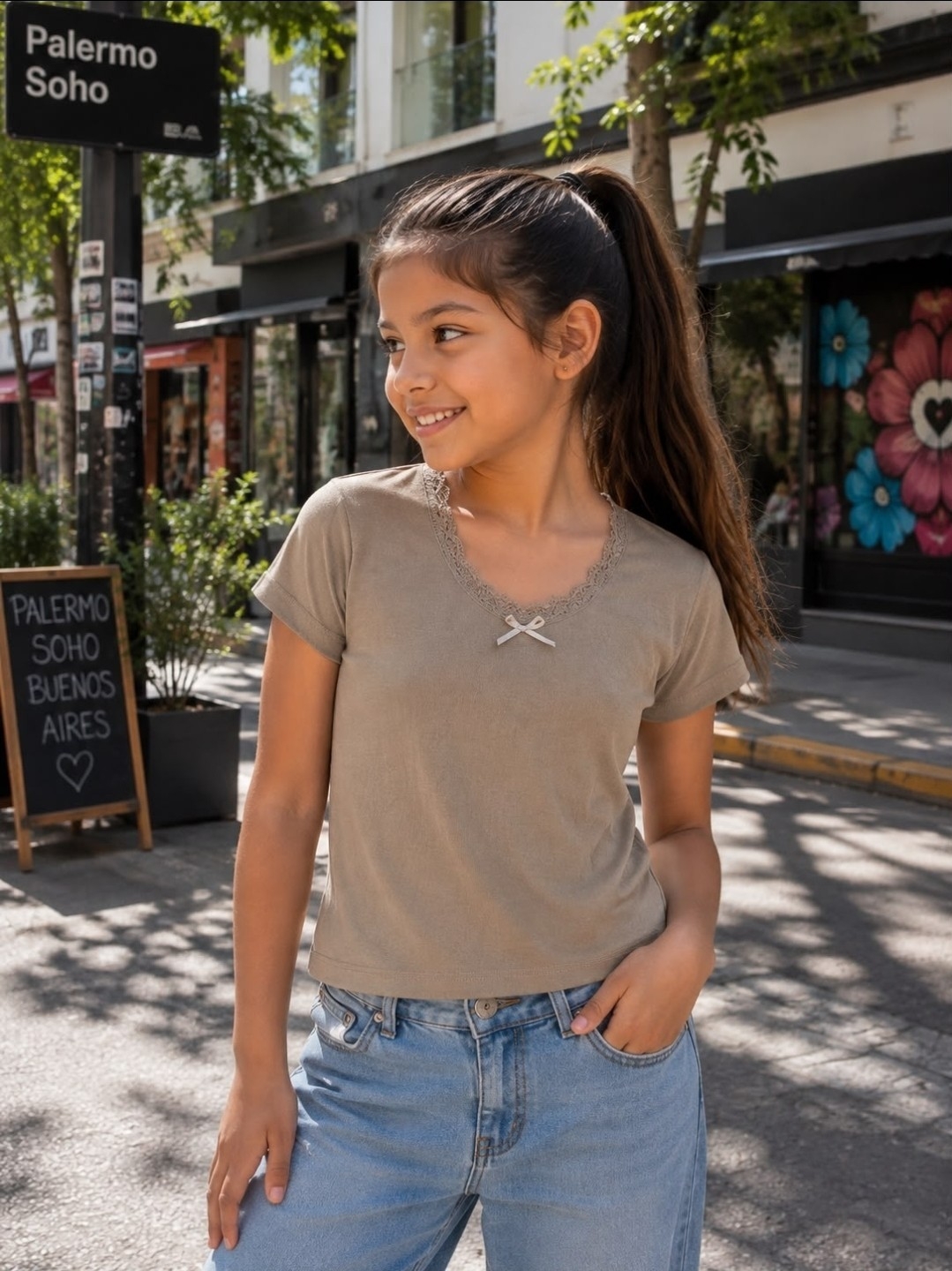 Remera Valentina para Nena. - Imagen 3