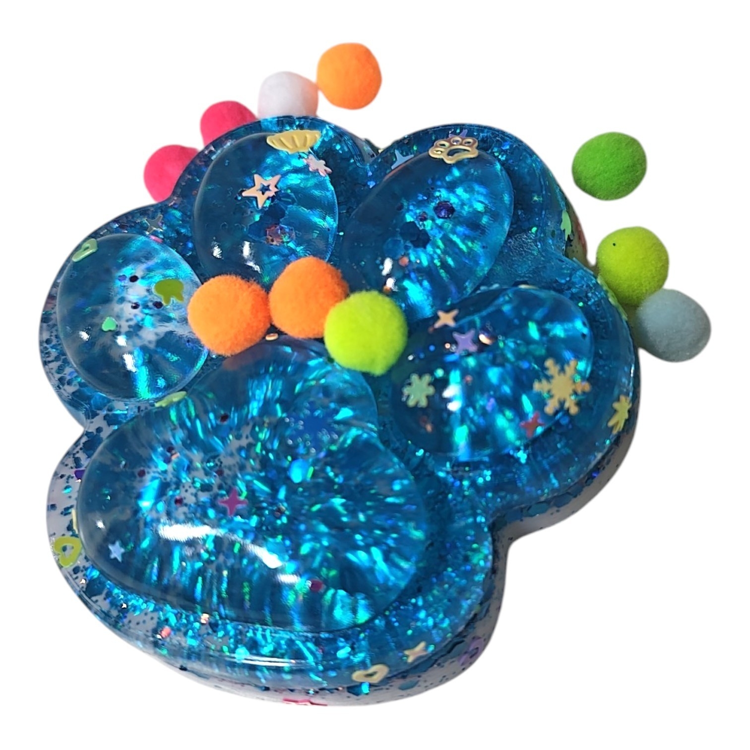 Juguete Antiestres Patita de Gato C/ Pompones 10 Cm Aprox, Jugueteria, Día del Niño - Imagen 1