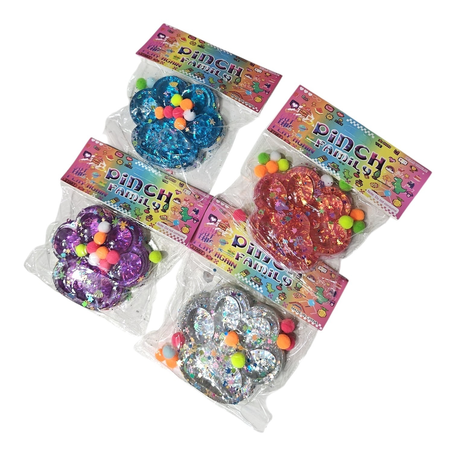 Juguete Antiestres Patita de Gato C/ Pompones 10 Cm Aprox, Jugueteria, Día del Niño - Imagen 3