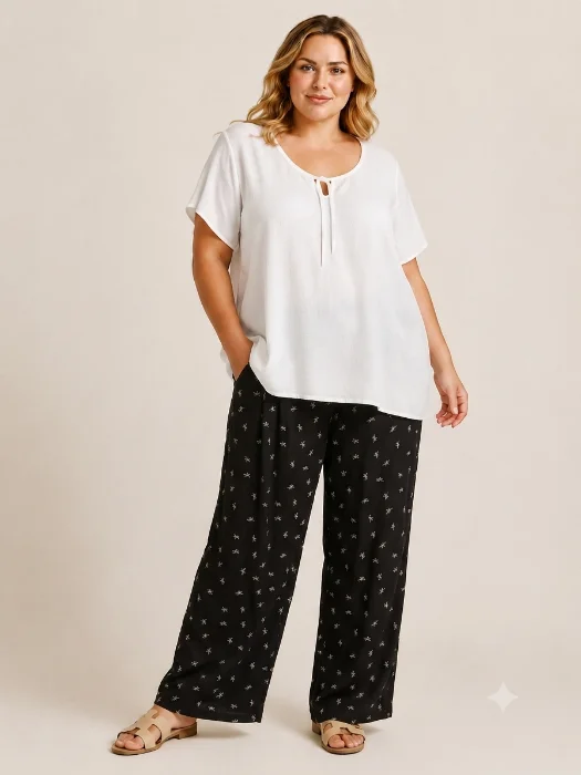 Pantalon Fibrana Poplin Kenia Talles Especiales