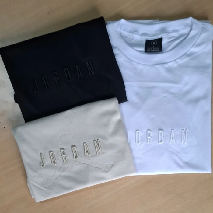 Remeras Algodón Peinado 24/1 Bordados Jordan