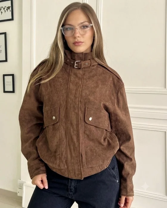 Campera Bonver de Gamuza