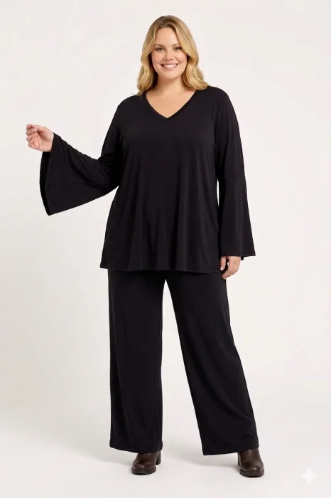 Pantalon de Seda Fria Venecia Talles Especiales