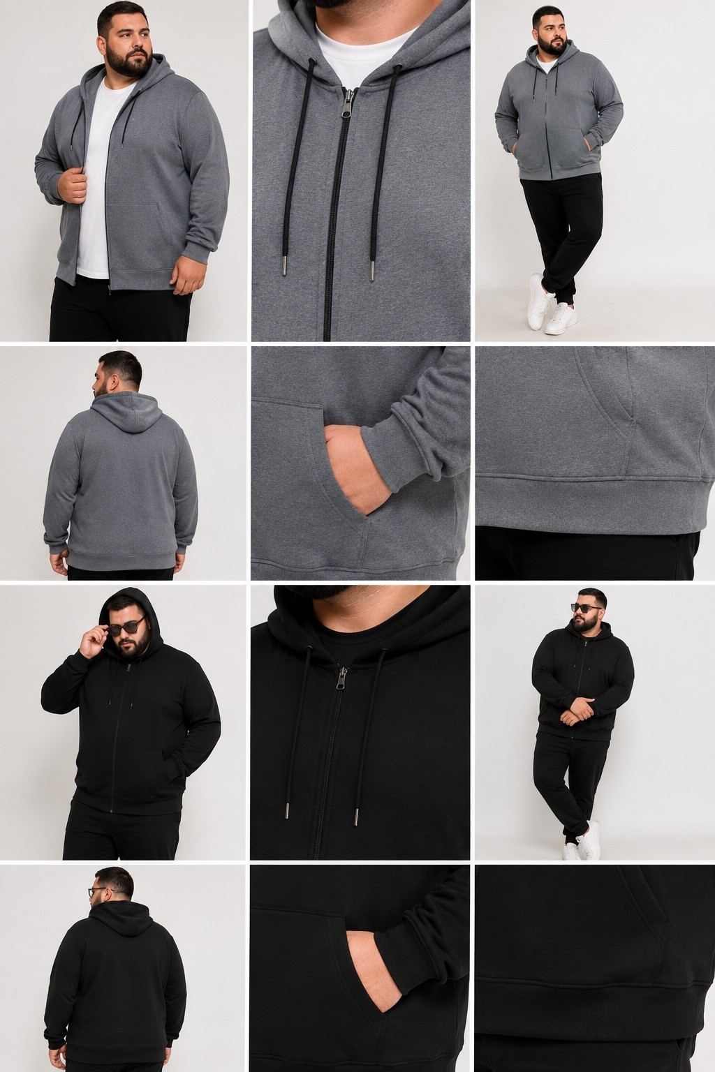Campera Media Temporada Cardado Talles Especiales - Imagen 3