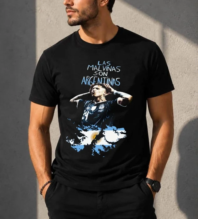 Remera Enzo Fernandez con  Malvinas