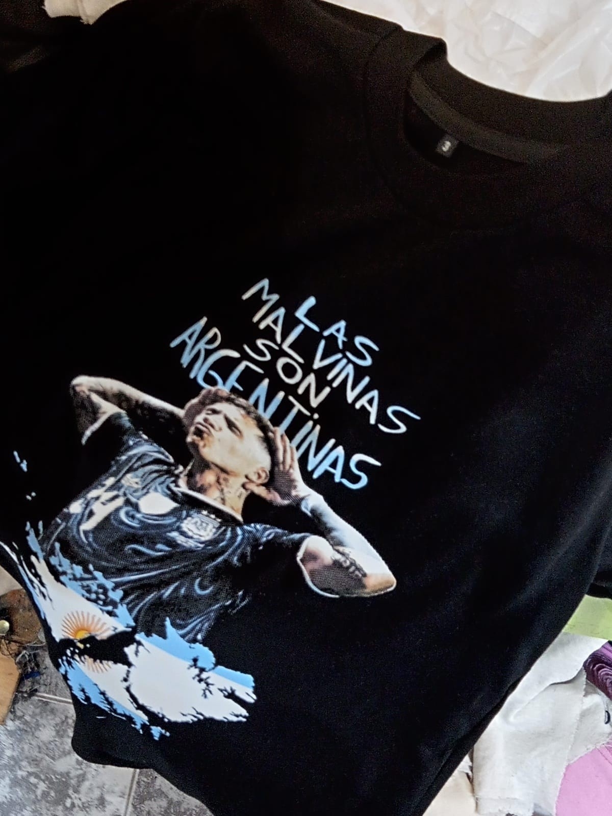 Remera Enzo Fernandez con  Malvinas - Imagen 3