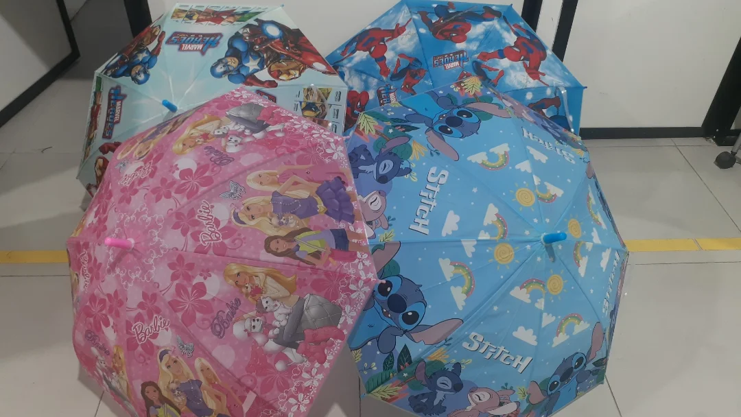 Paraguas Infantil Stich Hombre Araña Avenger Princesa - Imagen 1