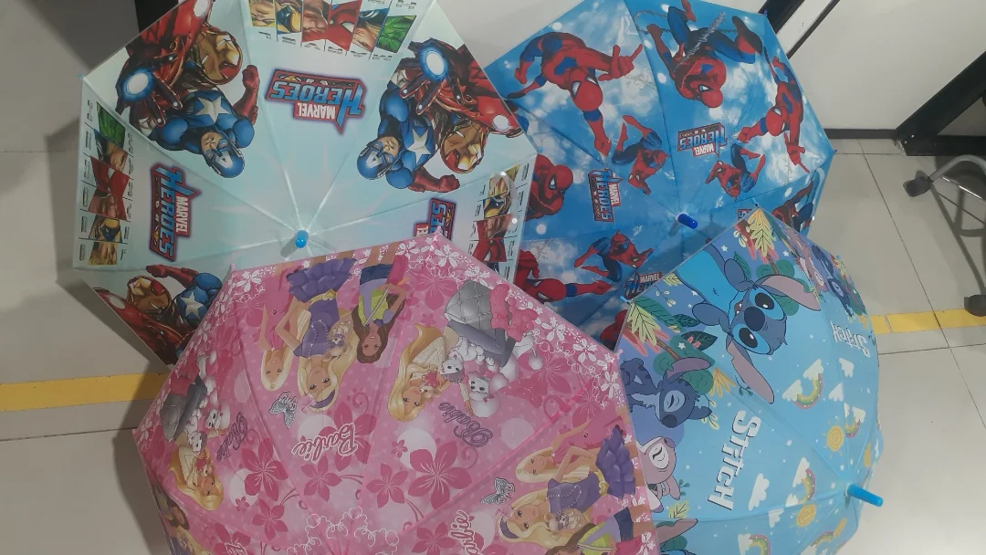 Paraguas Infantil Stich Hombre Araña Avenger Princesa - Imagen 2