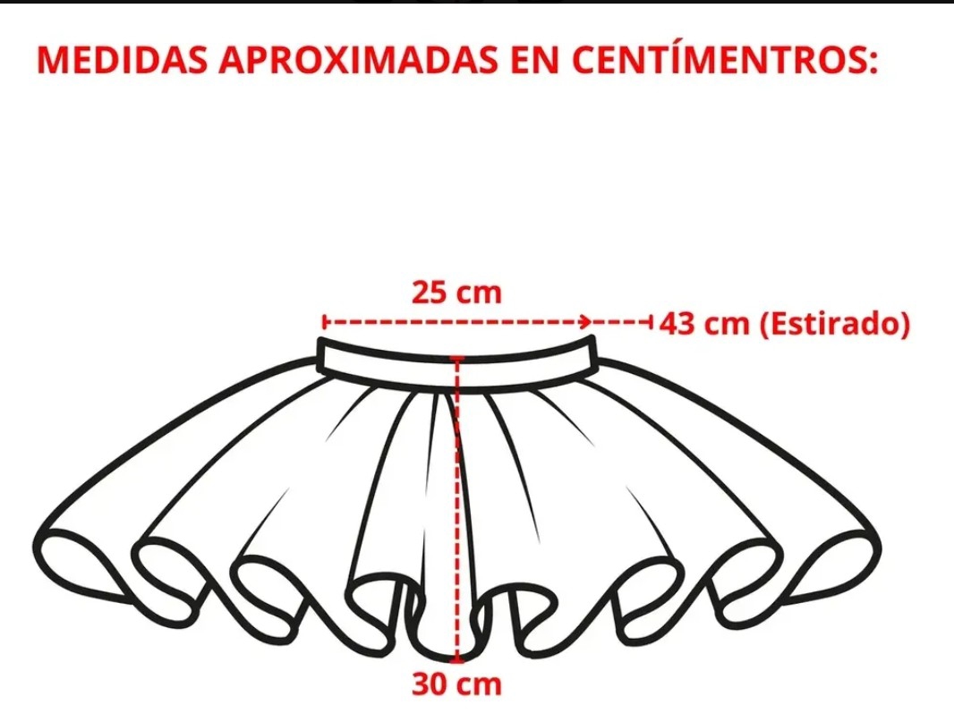 Tutú Pollera de Nena con Gliter - Imagen 2
