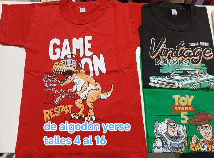 Remeras de Algodón Yerse