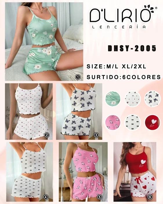 Piama 2 Piezas Estampado Morley Importado