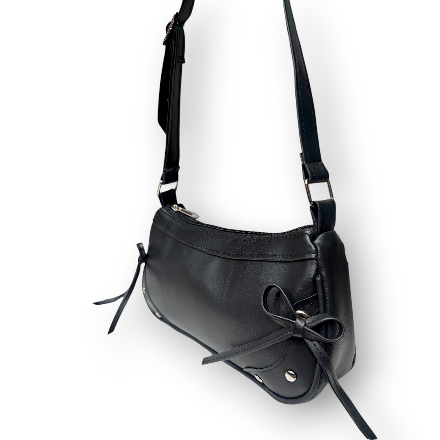 Mini Bag Moñitos C/ Tachas Premium 25×12×prof 6 Cm Aprox, Marroquinería - Imagen 1