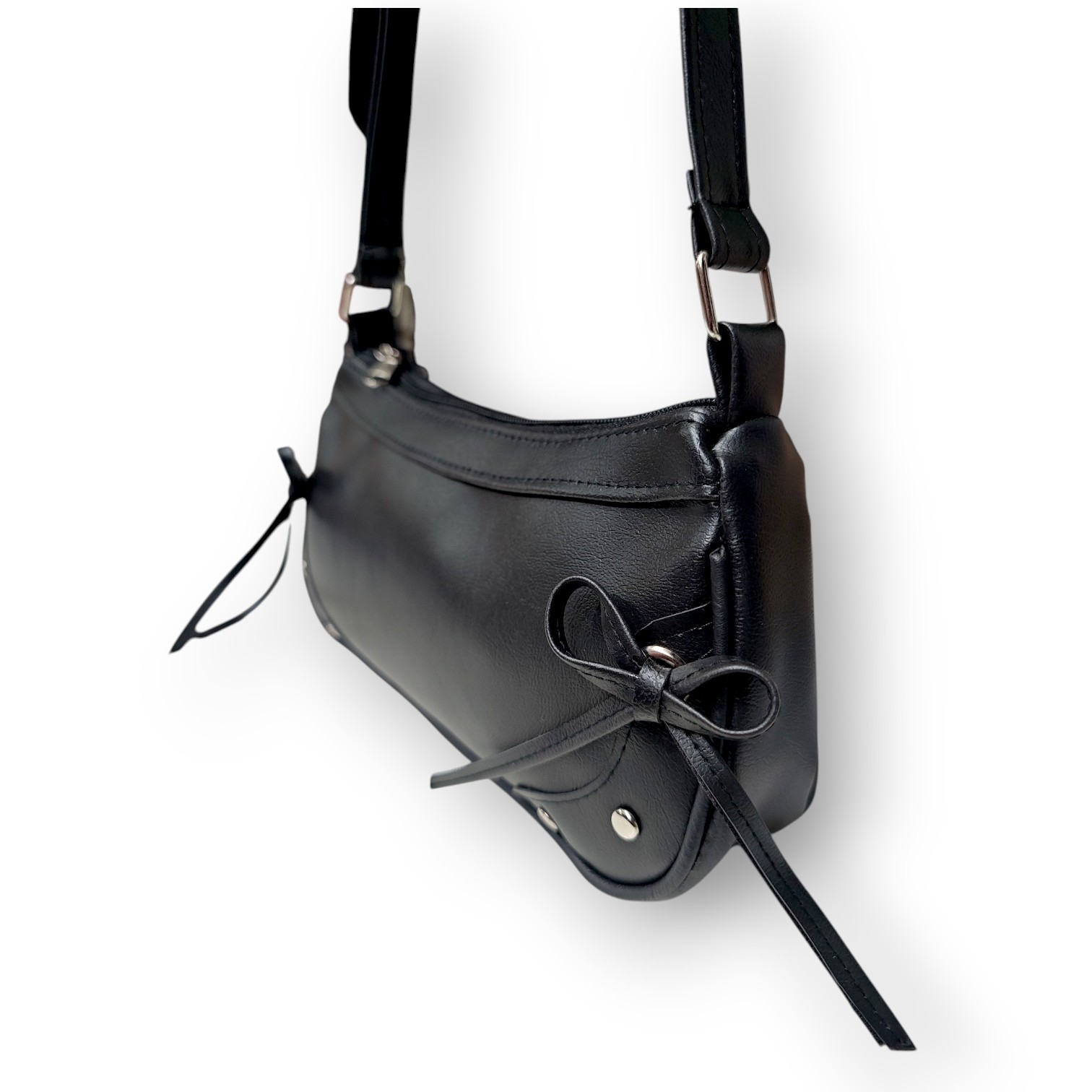 Mini Bag Moñitos C/ Tachas Premium 25×12×prof 6 Cm Aprox, Marroquinería - Imagen 3
