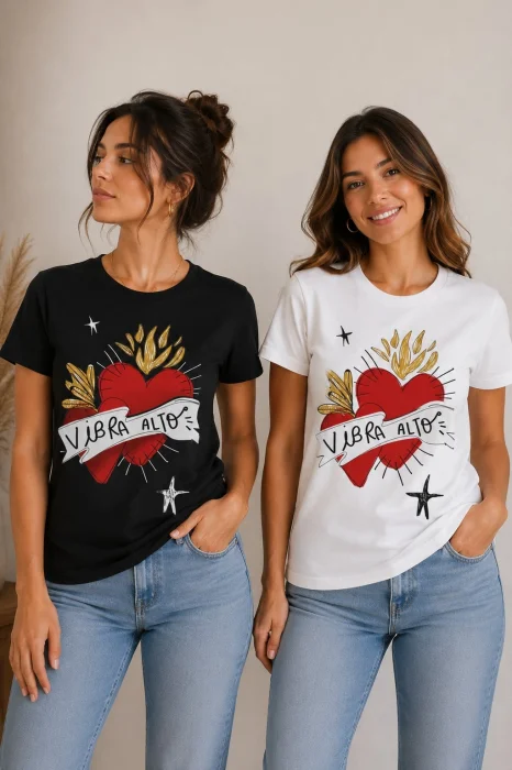 Remera de Mujer Algodón Peinado 24/1