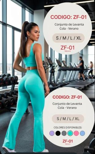 Conjunto Top y Calzas Oxford Frunce