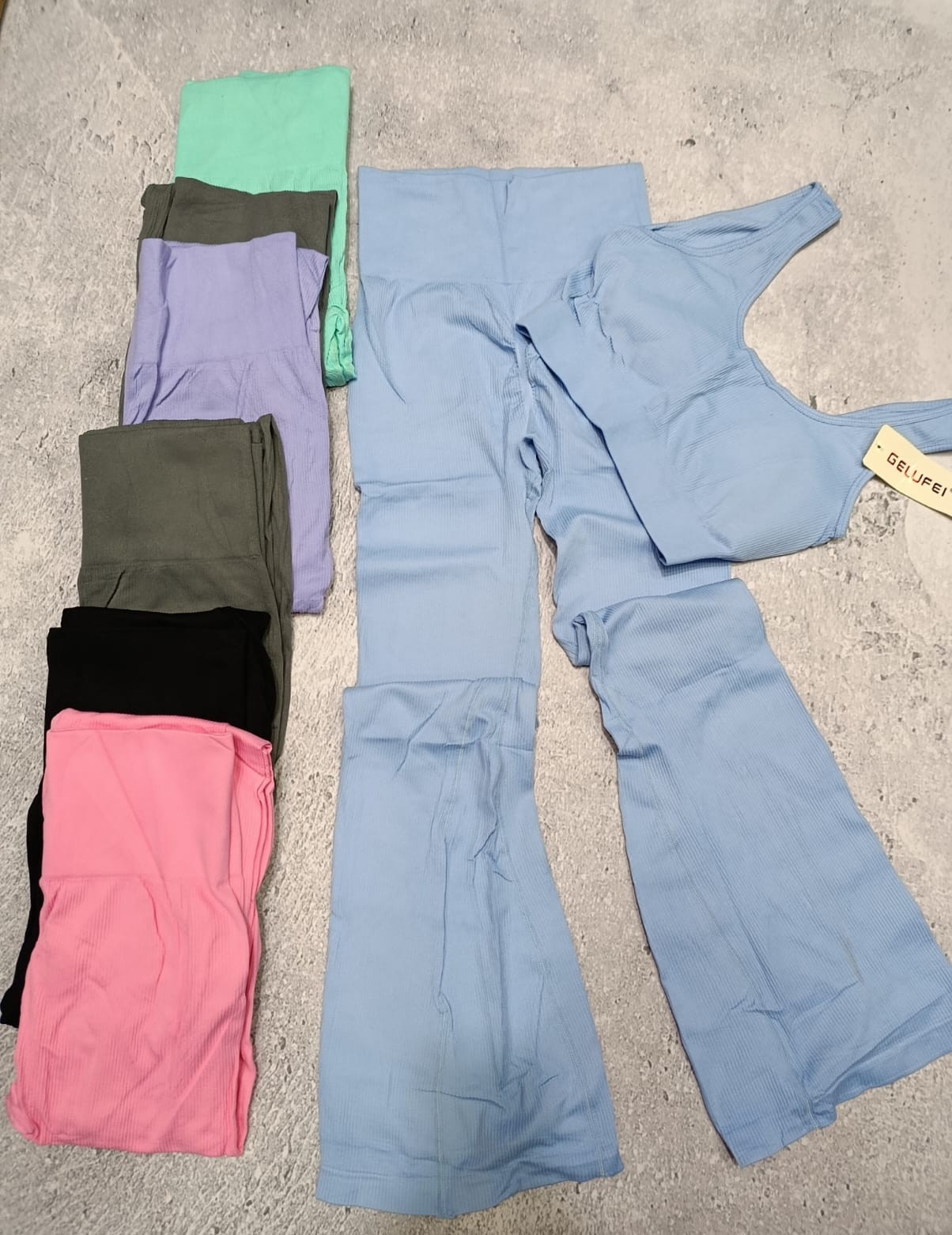Conjunto Top y Calzas Oxford Frunce - Imagen 2