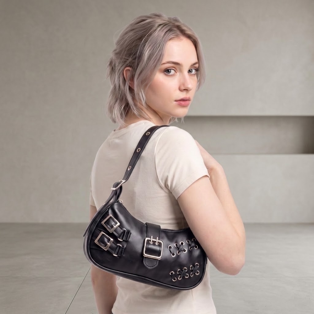 Cartera Mini Bag Tiras Linea Premium, Mide 26cm × 14cm × 6cm Aproximado - Imagen 1