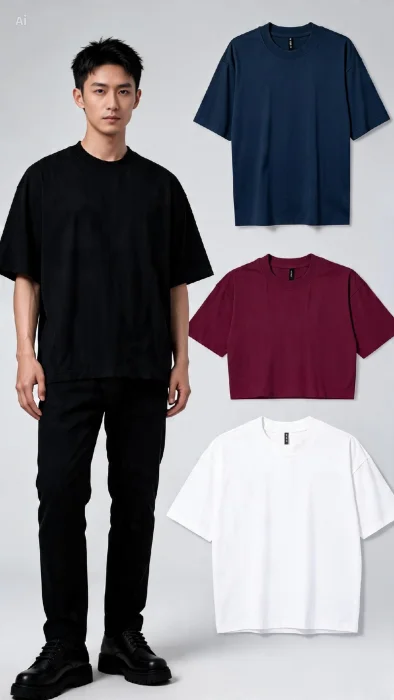 Remeras Boxi Fit Hombre
