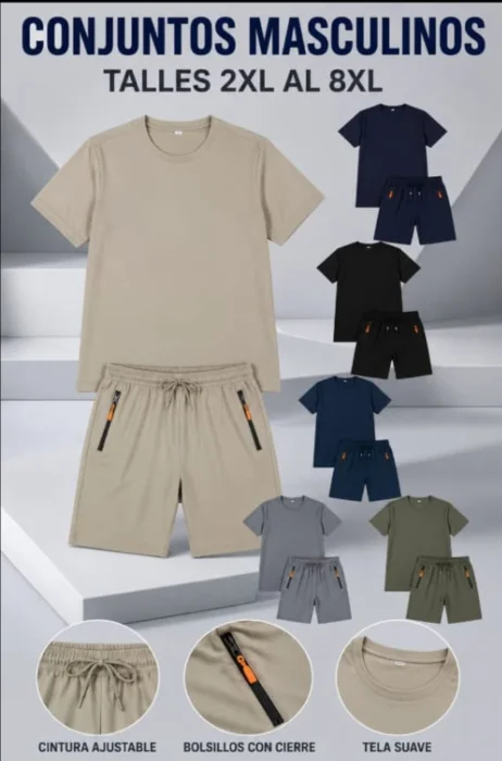 Conjunto Deportivo de Hombre Short y Remera