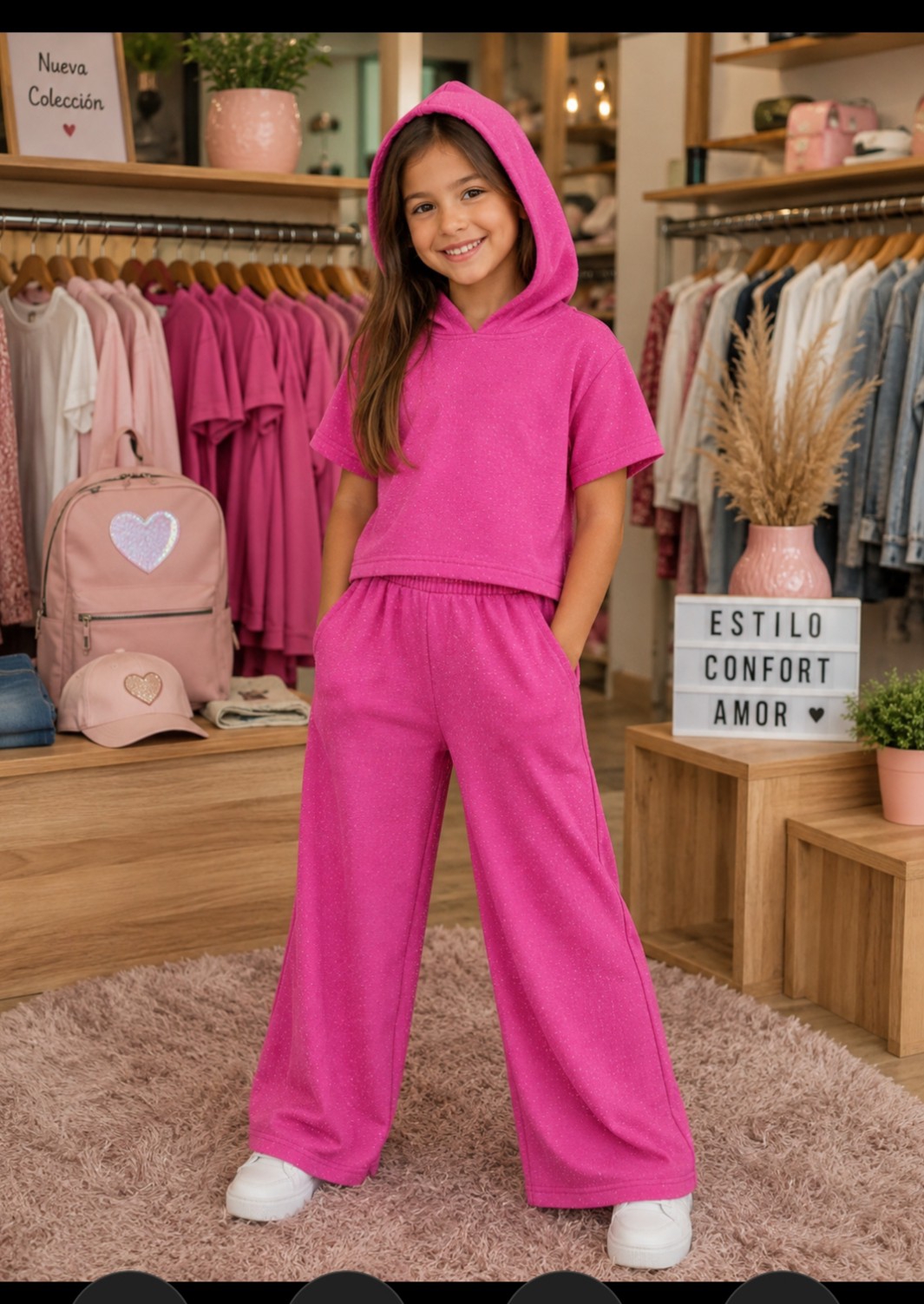 Conjunto Katy Tela Escuba con Glitter - Imagen 2