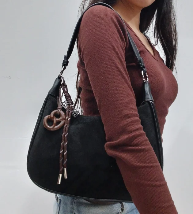 Mini Bag Gamuza Doble Correa