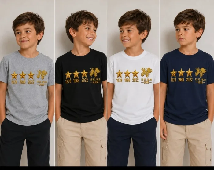 Remeras Algodón Peinado Malvinas Niño