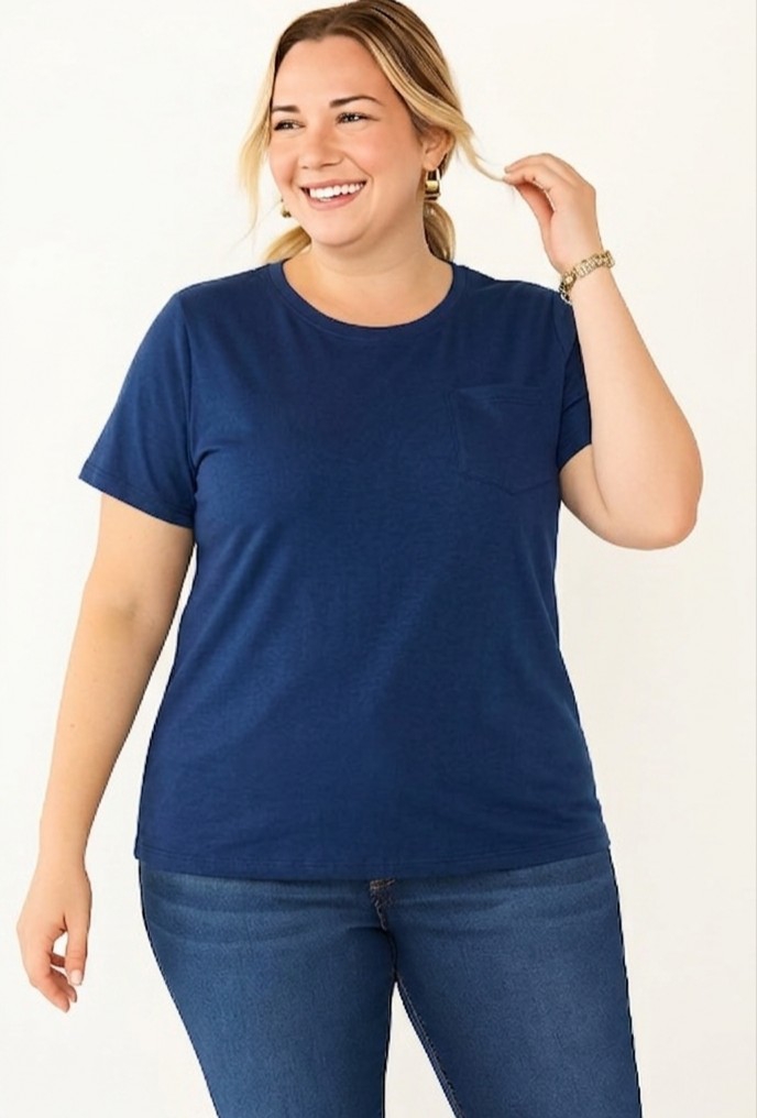Remeras con Bolsillo Talles Grandes - Imagen 1