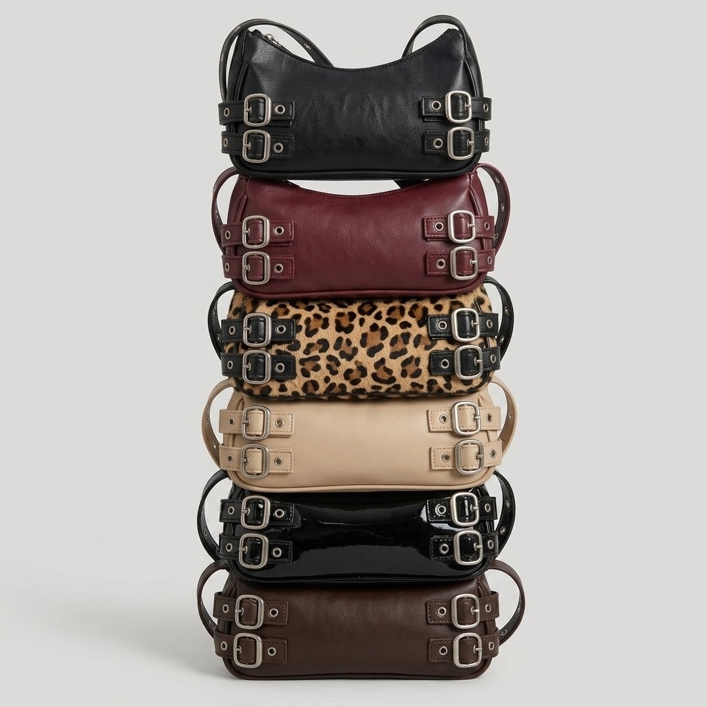 Cartera Mini Bag Hebillas al Costado, Marroquineria, Accesorios - Imagen 2