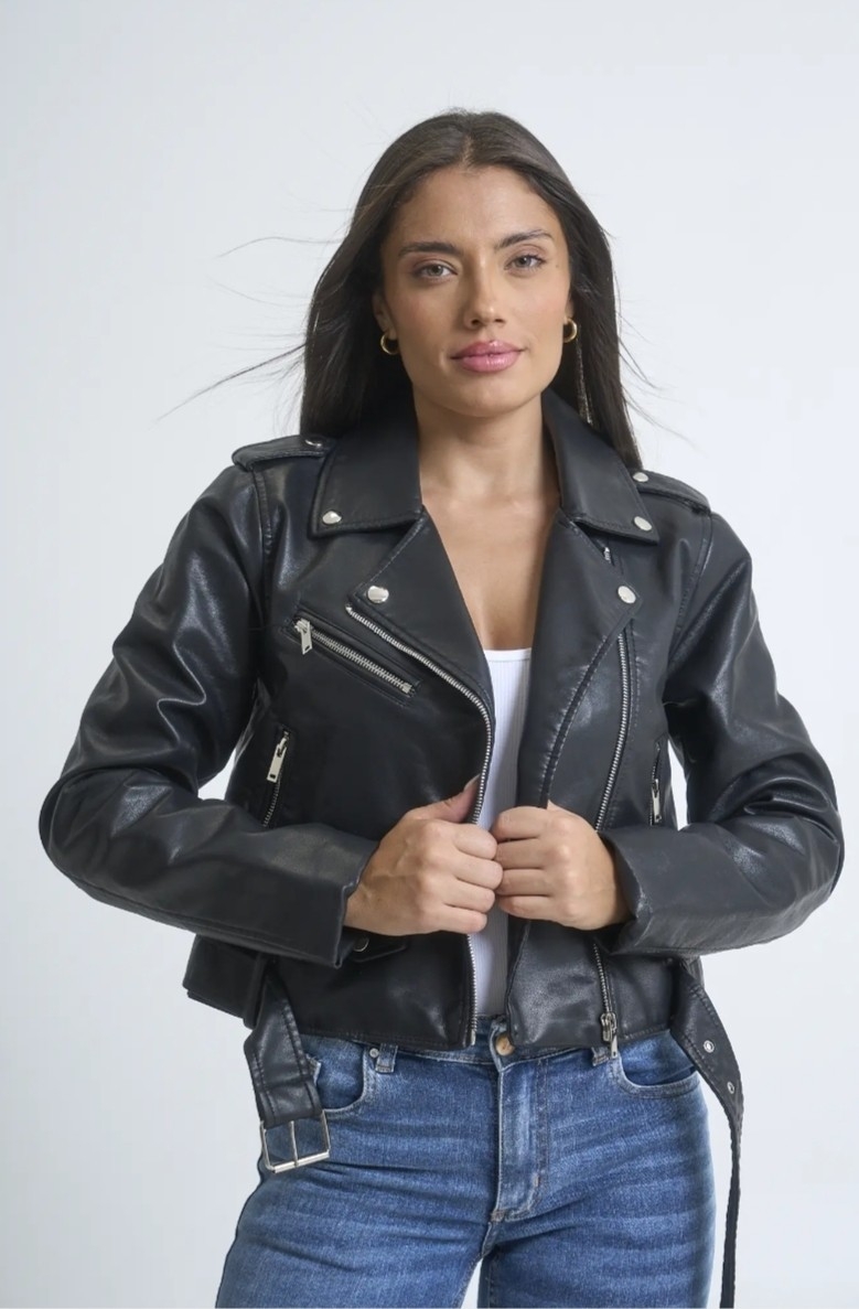 Campera Simil Cuero Pu - Imagen 2