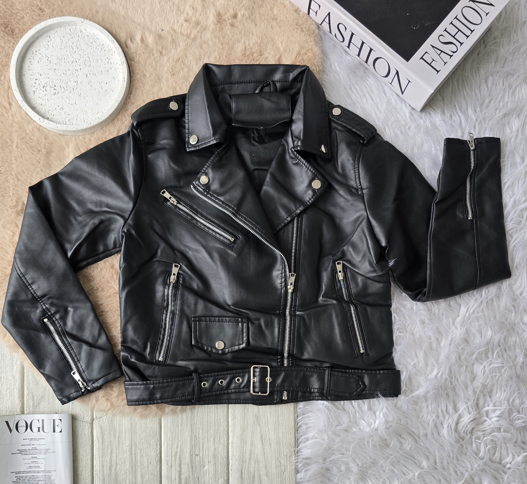 Campera Simil Cuero Pu - Imagen 3