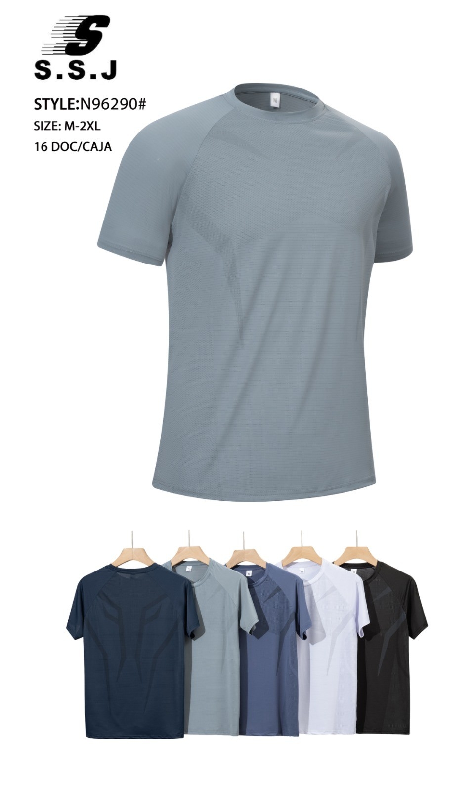 Remera Deportiva Importada Talles M al Xxl - Imagen 2