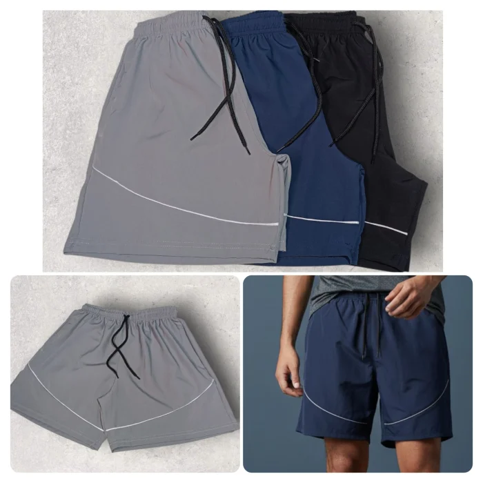 Shorts de Hombre en Microfibra Plana