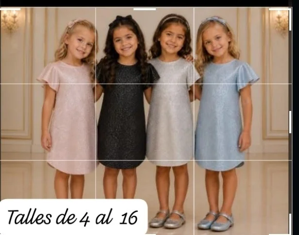 Vestido Nena Lurex