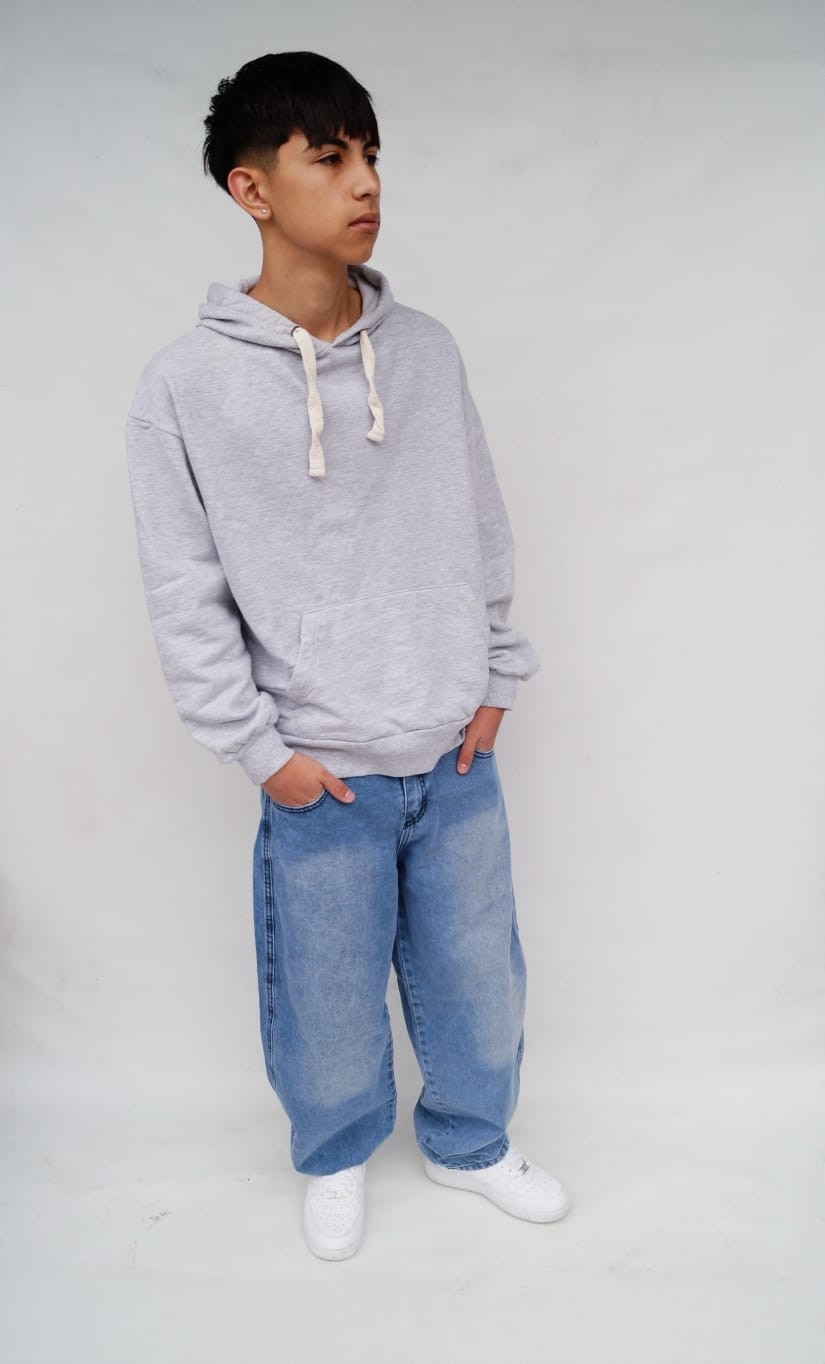 Baggy Celeste H/azul Teens - Imagen 4
