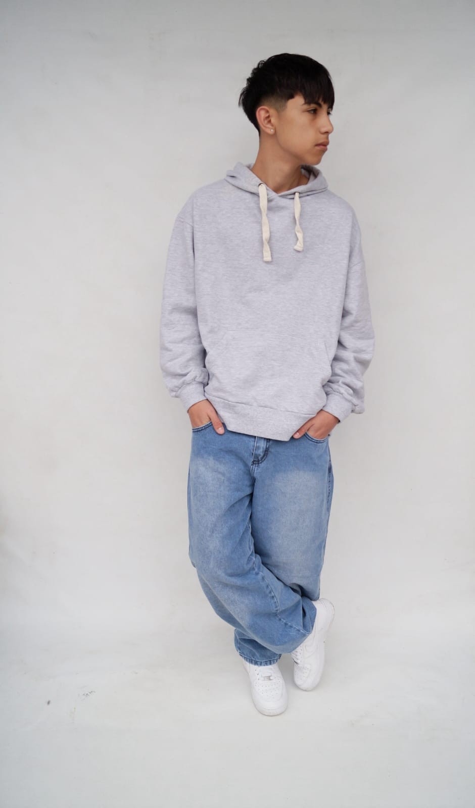 Baggy Celeste H/azul Teens - Imagen 7