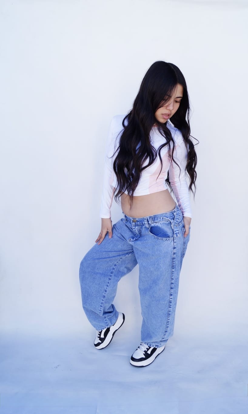 Baggy Celeste Hebilla Teens - Imagen 5