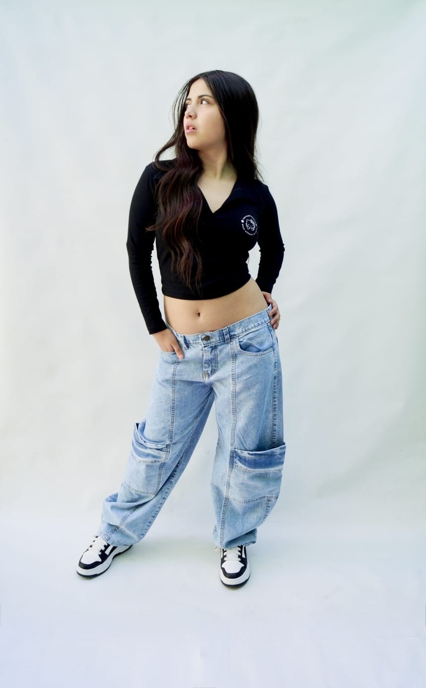 Baggy Cargó Celeste Teens - Imagen 2