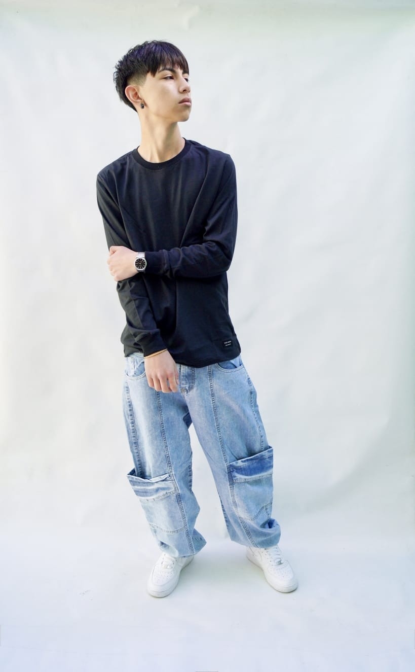 Baggy Cargó Celeste Teens - Imagen 7