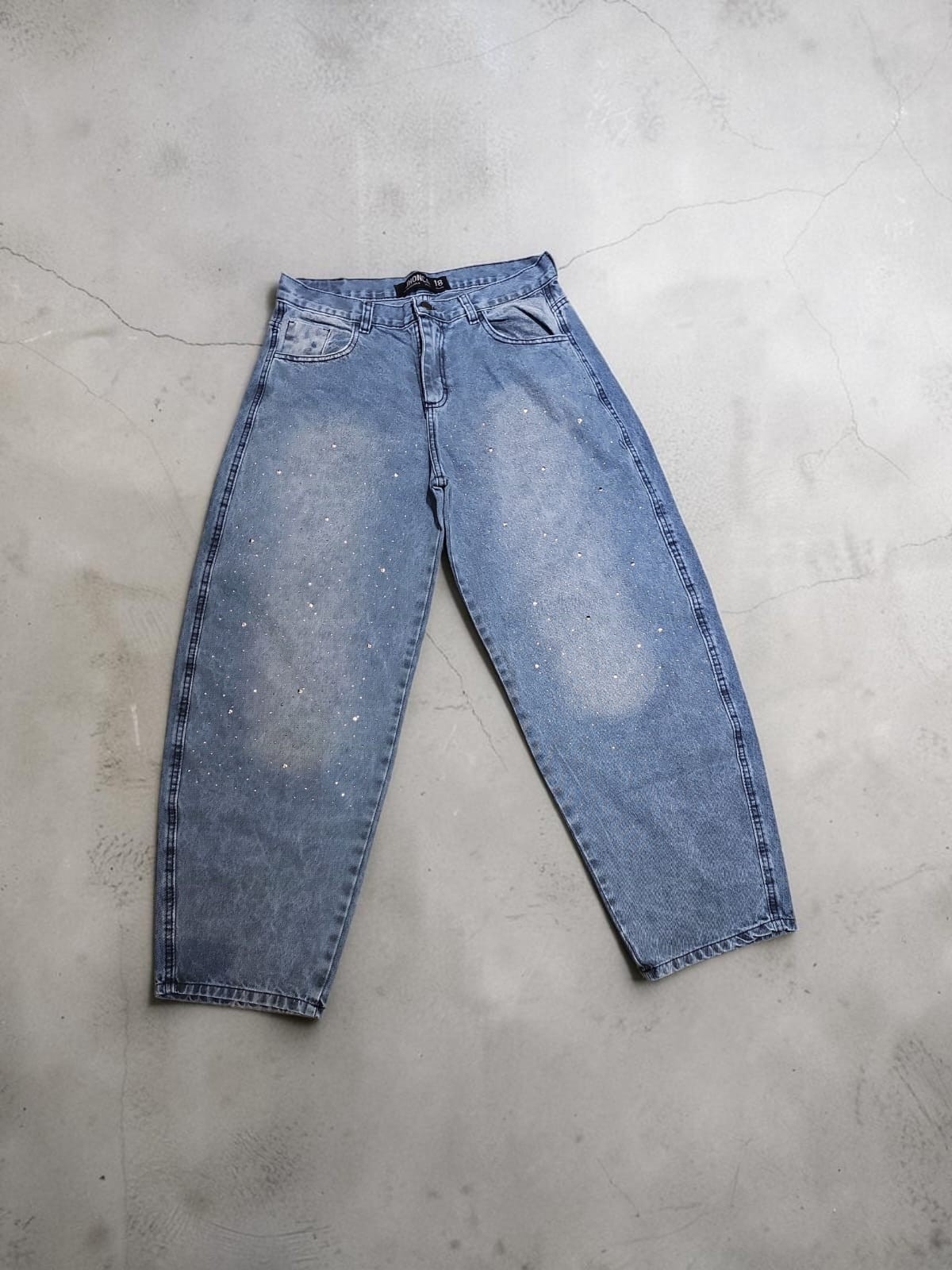 Baggy Celeste Brillos Teens - Imagen 6