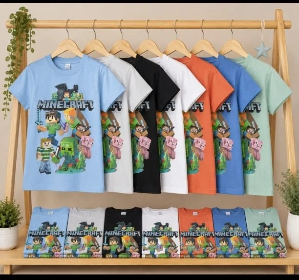 Remera de Niño Micrecak y Roblox