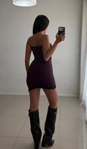 Vestido Estraple Pico