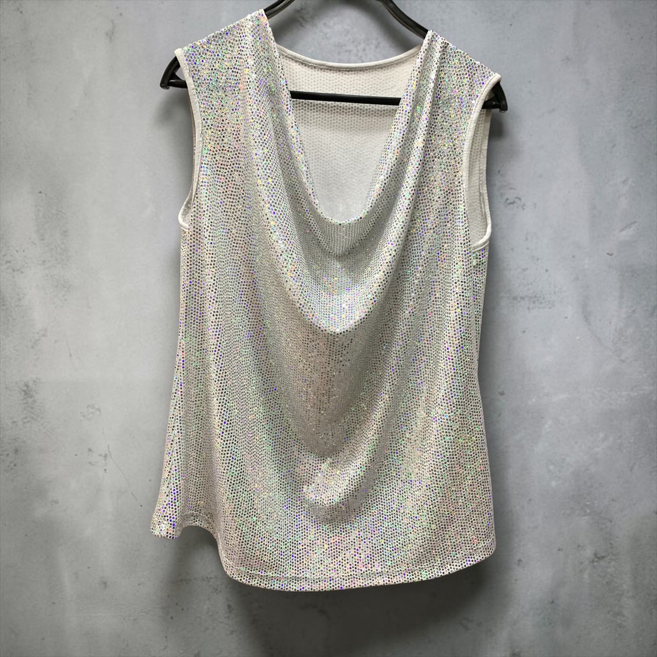 Remera Lentejuela Musculosa Talle Xl - Imagen 5