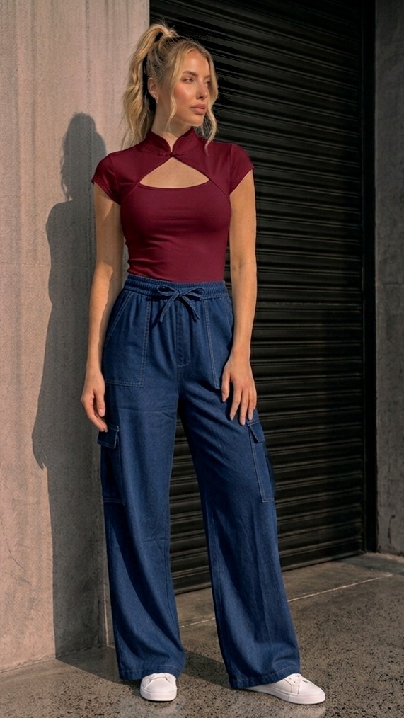 Pantalon Simil Jeans Dama Verano Importado - Imagen 2