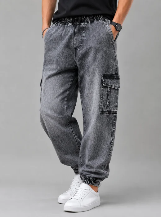 Jogger Cargo Denim Premium