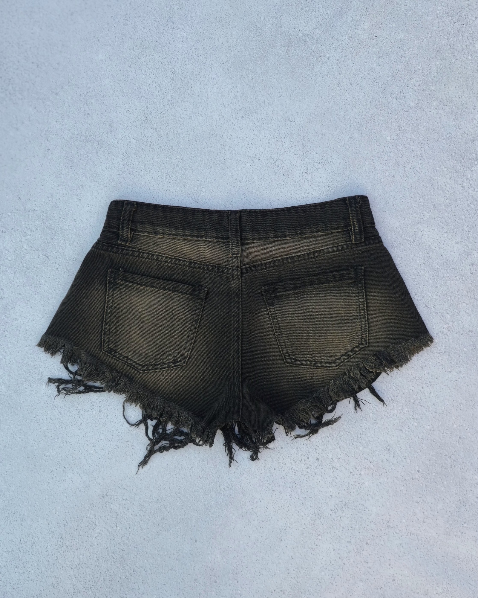 Short Tiro bajo Negro Oxido - Imagen 2