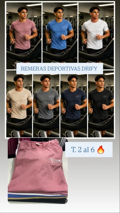 Remeras Deportivas en Dry Fit