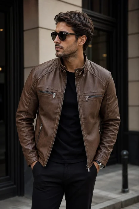Campera Cuero Importado Yd
