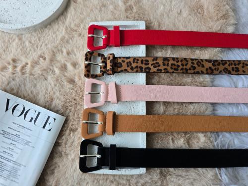 Cintos Colores Rojo, Camel , Rosa