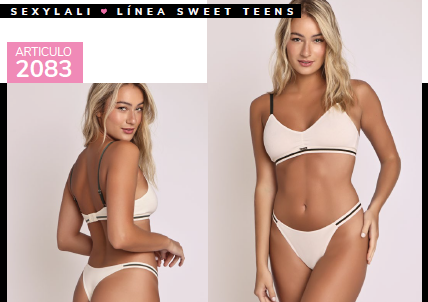 Conjunto Deportivo Triángulo de Algodón y Lycra con Colaless Sexy Lali Art. 2083 - 2083.png